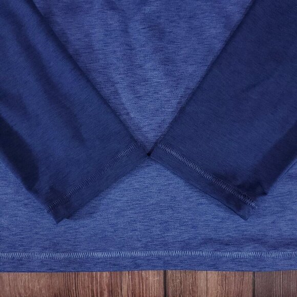 Vineyard Vines Mens Size Medium On The Go Shep Shirt 1/4 Zip Performance Blue - Picture 8 of 14